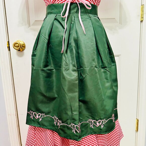 NWOT OKTOBERFEST HALLOWEEN DRINDL TRADITIONAL GERMAN MAID DRESS 2 PIECE - Picture 5 of 9